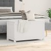 Úložný box bílá 80 x 40 x 45,5 cm masivní borové dřevo 823535