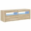 TV skříňka s LED osvětlením dub sonoma 120 x 35 x 40 cm 804358