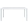 Zahradní stůl bílý 150x90x72 cm plast ratanový vzhled 45604