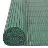 Oboustranný zahradní plot PVC 90 x 500 cm zelený 43628