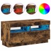 TV skříňka s LED osvětlením kouřový dub 80 x 35 x 40 cm 815723