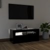 TV skříňka s LED osvětlením černá 90 x 35 x 40 cm 804320