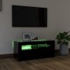 TV skříňka s LED osvětlením černá 90 x 35 x 40 cm 804320