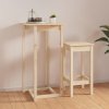 Barový stolek 60 x 60 x 110 cm masivní borové dřevo