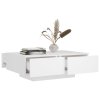 Konferenční stolek bílý 90 x 60 x 31 cm kompozitní dřevo 804175