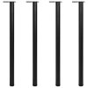 4 výškově nastavitelné stolové nohy 1100 mm černé 242141