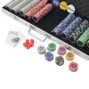 Poker set s 500 laserovými žetony z hliníku 80184