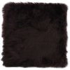 Podsedáky na židle 2 ks hnědé 40 x 40 cm pravá ovčí kůže 283886