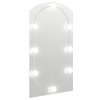 Zrcadlo s LED světly 90 x 45 cm sklo obloukové 3102978