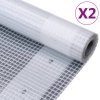 Krycí plachty 2 ks 260 g/m² 4 x 15 m bílé 3082833