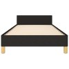 Rám postele bez matrací černá 90x200 cm textil 3124946