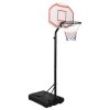 Basketbalový koš bílý 237–307 cm polyethylen 93652