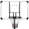 Basketbalový koš s průhlednou deskou 256–361 cm polykarbonát 93650