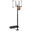 Basketbalový koš s průhlednou deskou 256–361 cm polykarbonát 93650