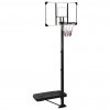 Basketbalový koš s průhlednou deskou 256–361 cm polykarbonát