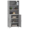 Skříň highboard betonově šedá 69,5x34x180 cm kompozitní dřevo 3189225