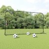 Fotbalový rebounder černý 366 x 90 x 183 cm HDPE