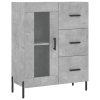 Skříň highboard betonově šedá 69,5x34x180 cm kompozitní dřevo 3189521