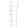 Opory pro zahradní rostliny se 4 kroužky 5 ks zelené 90 cm ocel 319375