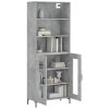 Skříň highboard betonově šedá 69,5x34x180 cm kompozitní dřevo 3189321