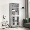 Skříň highboard betonově šedá 69,5x34x180 cm kompozitní dřevo 3189321