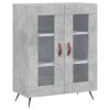 Skříň highboard betonově šedá 69,5x34x180 cm kompozitní dřevo 3189289