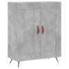 Skříň highboard betonově šedá 69,5x34x180 cm kompozitní dřevo 3189929