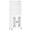 Skříň highboard bílá 69,5 x 34 x 180 cm kompozitní dřevo 3189317