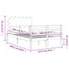 Rám postele s čelem 120 x 200 cm masivní dřevo 3195281