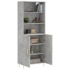 Skříň highboard betonově šedá 69,5x34x180 cm kompozitní dřevo 3189241