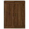 Nástěnné skříňky 2 ks hnědý dub kompozitní dřevo 3198040