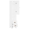 Skříň highboard bílá 34,5 x 34 x 180 cm kompozitní dřevo 3198889