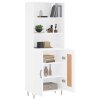 Skříň highboard bílá 69,5 x 34 x 180 cm kompozitní dřevo 3189949
