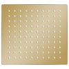 Dešťová sprchová hlavice nerezová ocel 20x20 cm čtvercová zlatá 147708