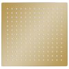 Dešťová sprchová hlavice nerezová ocel 30x30 cm čtvercová zlatá 147710