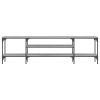 TV skříňka šedá sonoma 161x35x45 cm kompozitní dřevo a železo 831811
