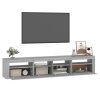 TV skříňka s LED osvětlením šedá sonoma 210 x 35 x 40 cm 3152736