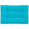 Poduška na palety tyrkysová 120 x 80 x 12 cm textil 360534