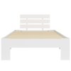 Rám postele bílý masivní borové dřevo 90 x 200 cm 283154