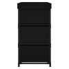 Úložná skříňka se 6 zásuvkami 55 x 29 x 55 cm černá ocel 337257