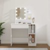 Toaletní stolek s LED bílý 86,5 x 35 x 136 cm 808810