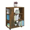 Skříňka na kolečkách kouřový dub 60x35x75 cm kompozitní dřevo 815966