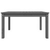 Zahradní stůl šedý 82,5 x 50,5 x 45 cm masivní borové dřevo 824115