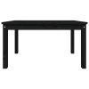 Zahradní stůl černý 82,5 x 50,5 x 45 cm masivní borové dřevo 824117
