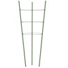 Opory pro zahradní rostliny se 3 kroužky 5 ks zelené 60 cm ocel 319373