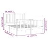 Postel bez matrace 140 x 200 cm masivní borovice 3106703