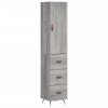Skříň highboard šedá sonoma 34,5 x 34 x 180 cm kompozitní dřevo 3198831