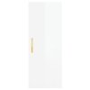 Skříň highboard bílá s vysokým leskem 34,5x34x180 cm kompozit 3198899