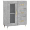 Skříň highboard betonově šedá 69,5x34x180 cm kompozitní dřevo 3189489
