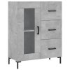 Skříň highboard betonově šedá 69,5x34x180 cm kompozitní dřevo 3189513